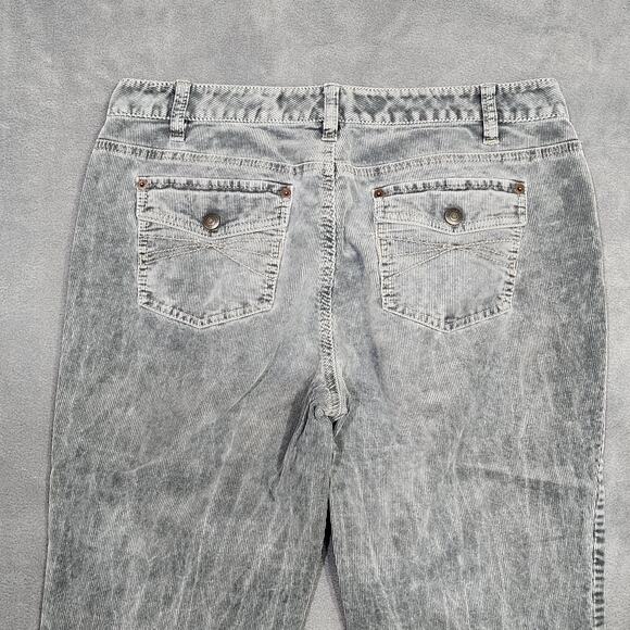 Ann Taylor Loft Curvy Bootcut Corduroy Pants Gray Size 10 Stretchy Casual - Picture 5 of 11
